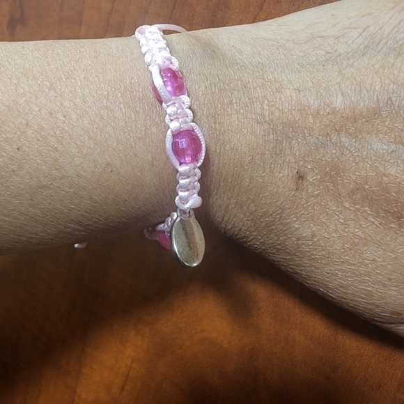 𝅺handmade Adjustable Bead Bracelets Pink - Picture 9 of 13